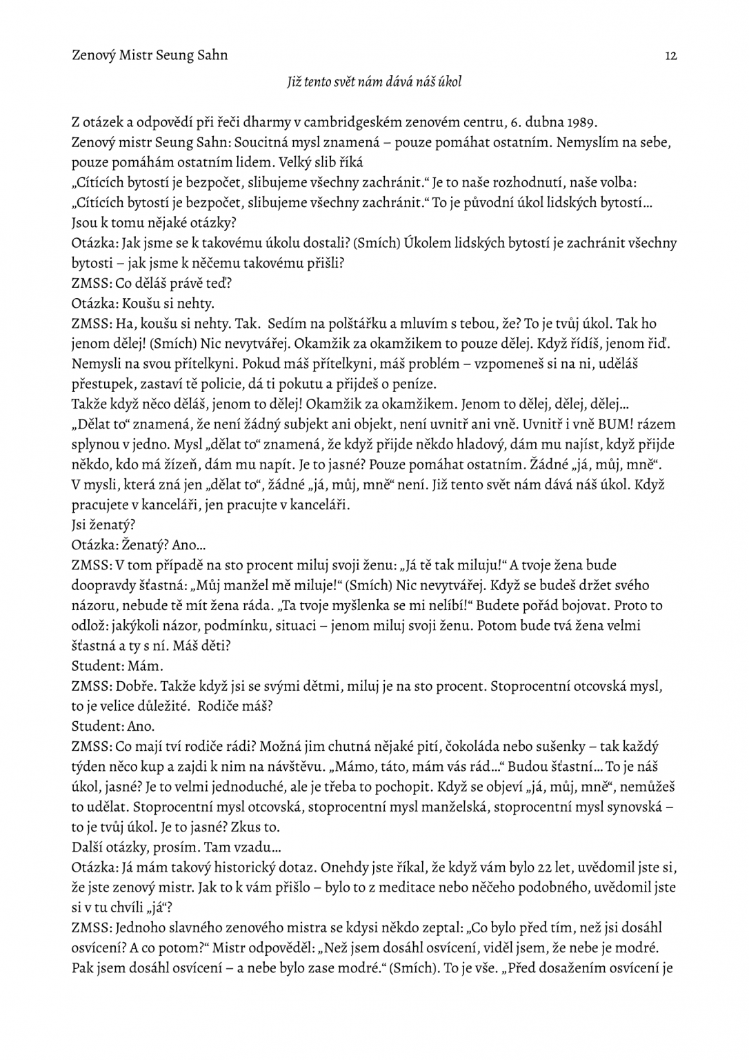 Zenový Mistr Seung Sahn-12