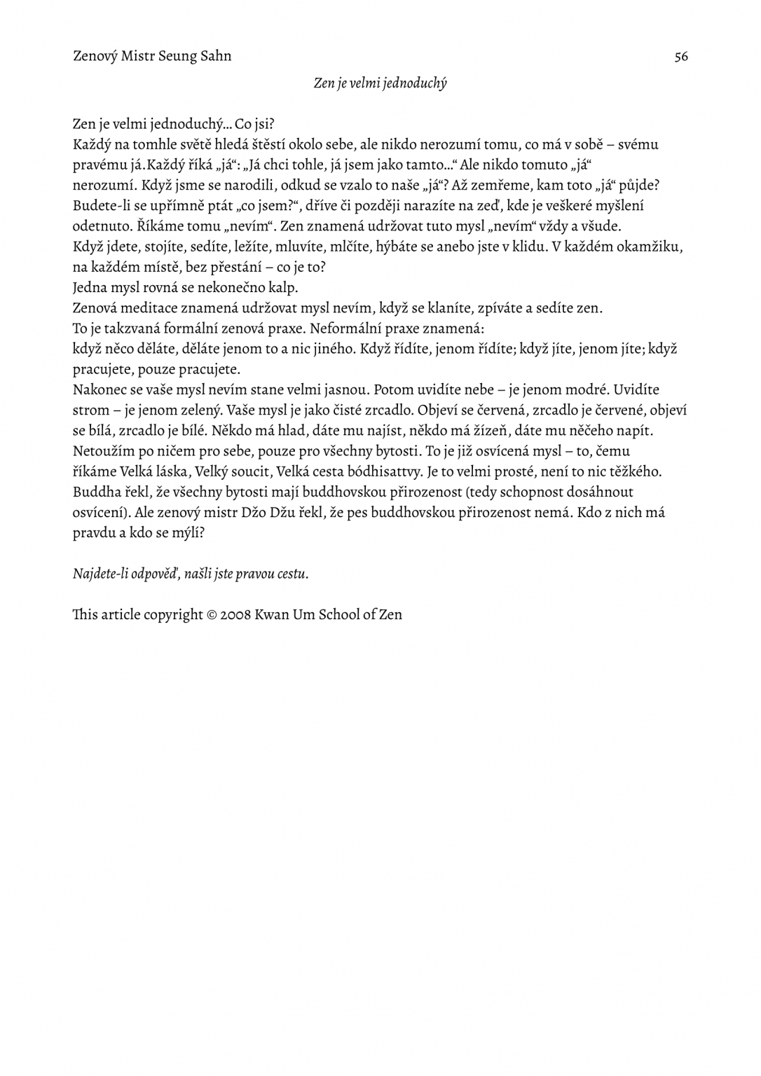 Zenový Mistr Seung Sahn-56